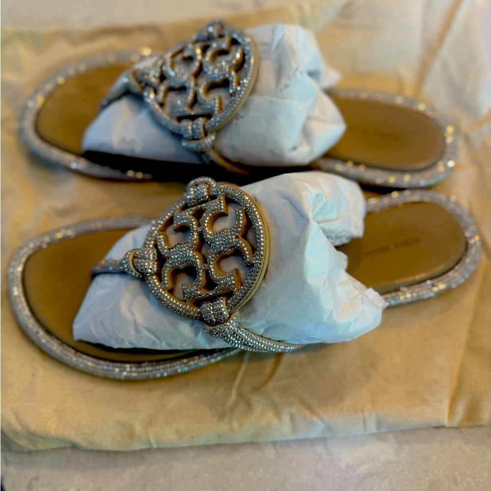 Tory Burch rhinestone sandals